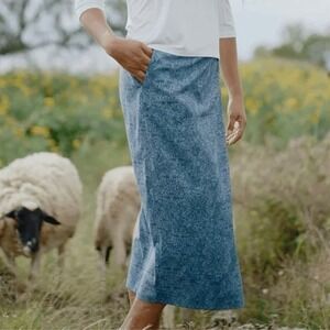 Ripskirt Hawaii Sz L Wrap Skirt Casella Midnight Blue Lightweight Beach Travel